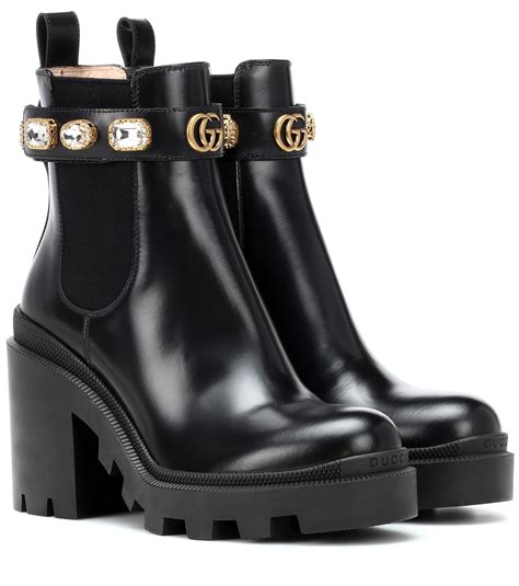 botin gucci negro mujer